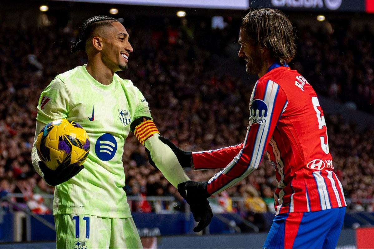 kaiyun正规平台-拉菲尼亚近9次对阵马竞1球6助攻，近8次对马竞首发6场参与进球